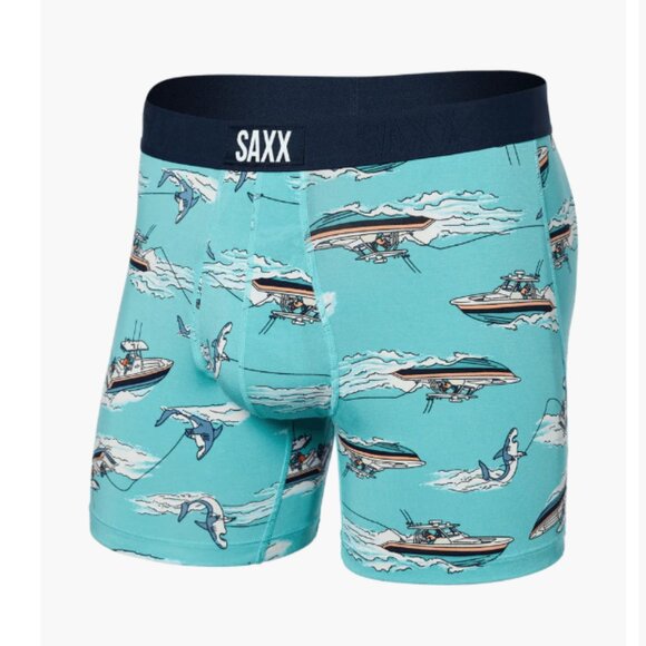 SAXX ULTRA Boxer Briefs with Fly “Sharkski" - Picture 1 of 4
